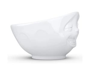 FIFTYEIGHT PRODUCTS - Bol 500 Ml. con Cara Riendo de Porcelana de Alta Calidad