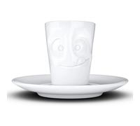 FIFTYEIGHT PRODUCTS Taza Cerámica Blanca Cara Saboreando 80ml - Marca 58 Products
