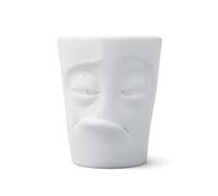 FIFTYEIGHT PRODUCTS / Taza con asa "Verpennt" (porcelana, 350 ml), color blanco