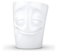 FIFTYEIGHT PRODUCTS - Taza de Cerámica Blanca Alemana con Caras Alegres