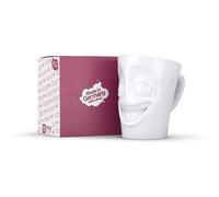 FIFTYEIGHT PRODUCTS - Taza de Cerámica Blanca Alemana con Caras Bromeando de Porcelana Dura de Alta Calidad