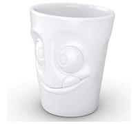 FIFTYEIGHT PRODUCTS Taza de Cerámica Blanca Alemana con Caras Saboreando 350 Ml