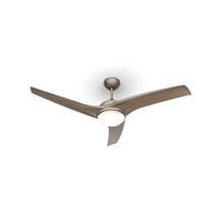 Figo 132 cm 55 W Ventilador de techo con luz Níquel metálico