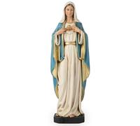 Figura católica del corazón inmaculado de María, Estatua de la Virgen María, Madre bendita para el hogar, Regalos religiosos para mamá, decoración católica de 6 Pulgadas de Alto, Obra Maestra clásica