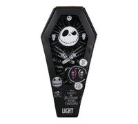 Figura con Luz Ataud Jack Skellington Pesadilla Antes de Navidad Lampara 28cm