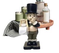 Figura de baño - Figura de 5,91 pulgadas | Decoración de resina - Niño humorístico sosteniendo la nariz en miniatura para el hogar, dormitorio, apartamento, RV, estante de inodoro, exhibición linda y