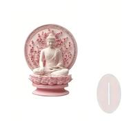 Figura de Budas meditativa de acrílico 2D, estatua budista, escultura pacífica, adorno pacífico, decoración de escritorio para el hogar, oficina, decoración de escritorio