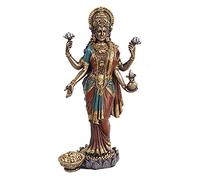 Figura de Diosa hindú mitológica de Lakshmi de 10 Pulgadas