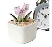 Figura de flores de cristal genérica - Mini tulipán, adorno decorativo de mesa, 7 x 7 x 5 cm | Expositor artístico de cristal, para dormitorio, sala de estar, oficina, decoración del hogar, idea