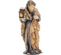 Figura de madera de San José, hecha a mano, para belén navideño
