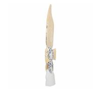Figura decorativa alexandra house living azul blanco madera vidrio pez 148 x 10 x 23 cm