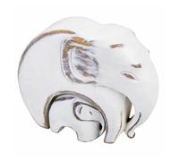 Figura decorativa alexandra house living blanco poliresina elefante 8 x 21 x 25 cm