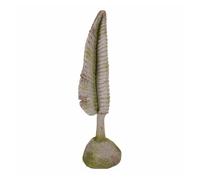 Figura decorativa alexandra house living magnesio hoja 17 x 61 x 17 cm