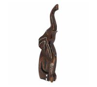 Figura decorativa alexandra house living marrón claro madera elefante 6 x 50 x 14 cm