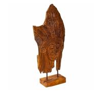 Figura decorativa alexandra house living natural madera de teca indio 13 x 60 x 30 cm