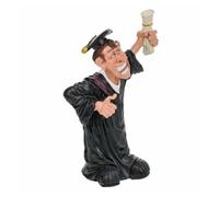 Figura decorativa alexandra house living poliresina estudiante graduado 11 x 25 x 15 cm