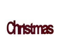 Figura decorativa christmas 11 x 2,5 x 36,5 cm rojo madera
