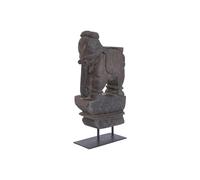 Figura decorativa, de teca metal, elefante, medidas 30x15x55 cm Fijalo