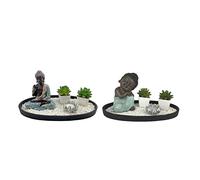 Figura Decorativa DKD Home Decor 32 x 16,5 x 15,5 cm Oriental Jardín (2 Unidades)