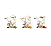 Figura Decorativa DKD Home Decor Amarillo Rojo Verde Vintage 32 x 18,5 x 25 cm (3 Piezas)