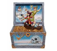 Figura Enesco Disney Traditions Cofre Pirata Escena Peter Pan Capitan Garfio Showcase Collection Jim Shore