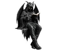 Figura gótica para decoración de estantería de fantasía, espeluznante | Decoración para el hogar de Halloween para estante, mesa, escritorio, estantería esquinera, biblioteca, jardín, lectura