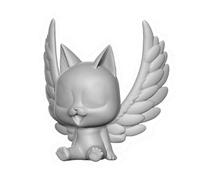 Figura hucha plastoy fairy tail happy alas desplegadas