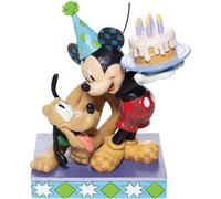 Figura Mickey Mouse y Pluto Pastel Disney Decorativa 16 cms