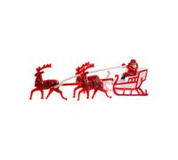 Figura Papá Noel trineo 14 cm