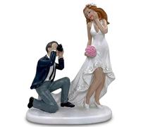 Figura para tarta de boda, pareja de novios, decoración para tarta de boda (con sesión de fotos)