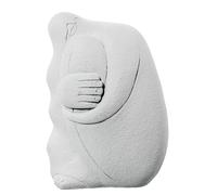 Figura persona abstracta ceramica blanca 15x11x20cm