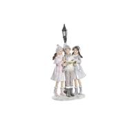 Figura resina 14x8,5x28,5 farola beige , Navidad fantasia. La mejor decoración de navidad para tu hogar.