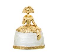 Figura resina 15cm menina dorada, nacar 11x5, 5x15cm