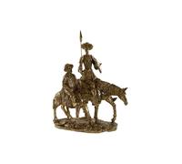 Figura resina 29x15x36 quijote dorado , El mejor complemento para tu hogar.