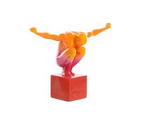 Figura resina 32x11x23 atleta multicolor , El mejor complemento para tu hogar.