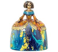 FIGURA RESINA MENINA COLORES_18X14X22CM