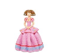 FIGURA RESINA MENINA ROSA_11X11X15CM
