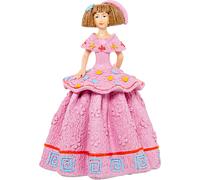 Figura resina menina rosa 15x15x21cm