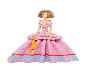 FIGURA RESINA MENINA ROSA_25X12X18CM