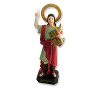 Figura San Pancracio. 3 Tamaños. Pack 1 o 2 Figuras de Resina, Imagen Religiosa. Adorno de Comedor, Salón, Capilla, Iglesia, Colegio, Habitación. Figura Religiosa Resina, Resistente. Perfecta para