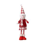 Figuras plegables de ciervos y muñecos de nieve de Papá Noel, almacenamiento conveniente, decoraciones de navideñas, diseño artesanal de poliéster, decoraciones expandibles de renos y muñecos de