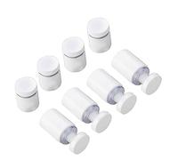 Fijaciones de separación, espaciadores de letreros huecos de acero inoxidable, tamaños surtidos blancos, paquete de 50 for montaje de vidrio(16x30mm)
