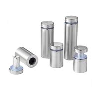 Fijaciones de separación, tornillos espaciadores de acero inoxidable, tamaños surtidos, paquete de 4/6 for montaje de vidrio y acrílico(6pcs,D25x120mm)