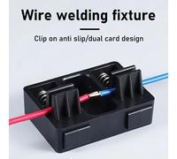 Fijador de alambre de soldadura ajustable con soporte de succión abrazadera para mesa de soldadura herramientas de localización para placas base precisas resistentes prácticas ideales para Black 1PCS