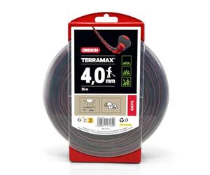 Fil débroussailleuse Ovale torsade Terramax Rouge/noir ø4 mm/26m Oregon 636776