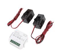 FILFEEL Medidor de Energía Medidor de Electricidad WiFi Bidireccional Monofásico con 2 Abrazaderas de 80 A: Monitoreo de Energía en Tiempo Real, Solar Fotovoltaica y Compatible con Vida útil,