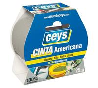 Film adhesivo americana (Gris, 25 m x 50 mm)
