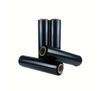 Film Estirable Negro para Embalaje (50 cm x 1,20 kg) | Envoltura de Alta Resistencia para Protección, Almacenamiento y Paletización