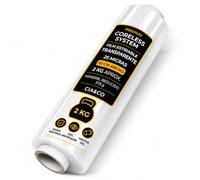 Film Estirable Transparente 25 Micras 50 cm x 2 Kg | Coreless System con Hasta un 20% Más Film Útil | Film para Paletizar Palets, Embalaje Profesional, Mudanzas, Almacén y Logística | Cia&Co (1 Rollo)