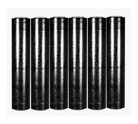 Film Paletizar Manual Negro Elástico de Alta Calidad - Bobinas Estirables 1.4 Kg Aprox - Ancho 50 cm - 23 Micras - Mudanzas, Envolver, Embalar, Precintar, Proteger - Packs 1, 3 y 6 Rollos